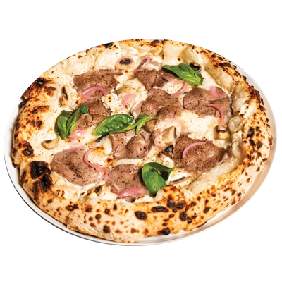 پیتزا سیر و استیک